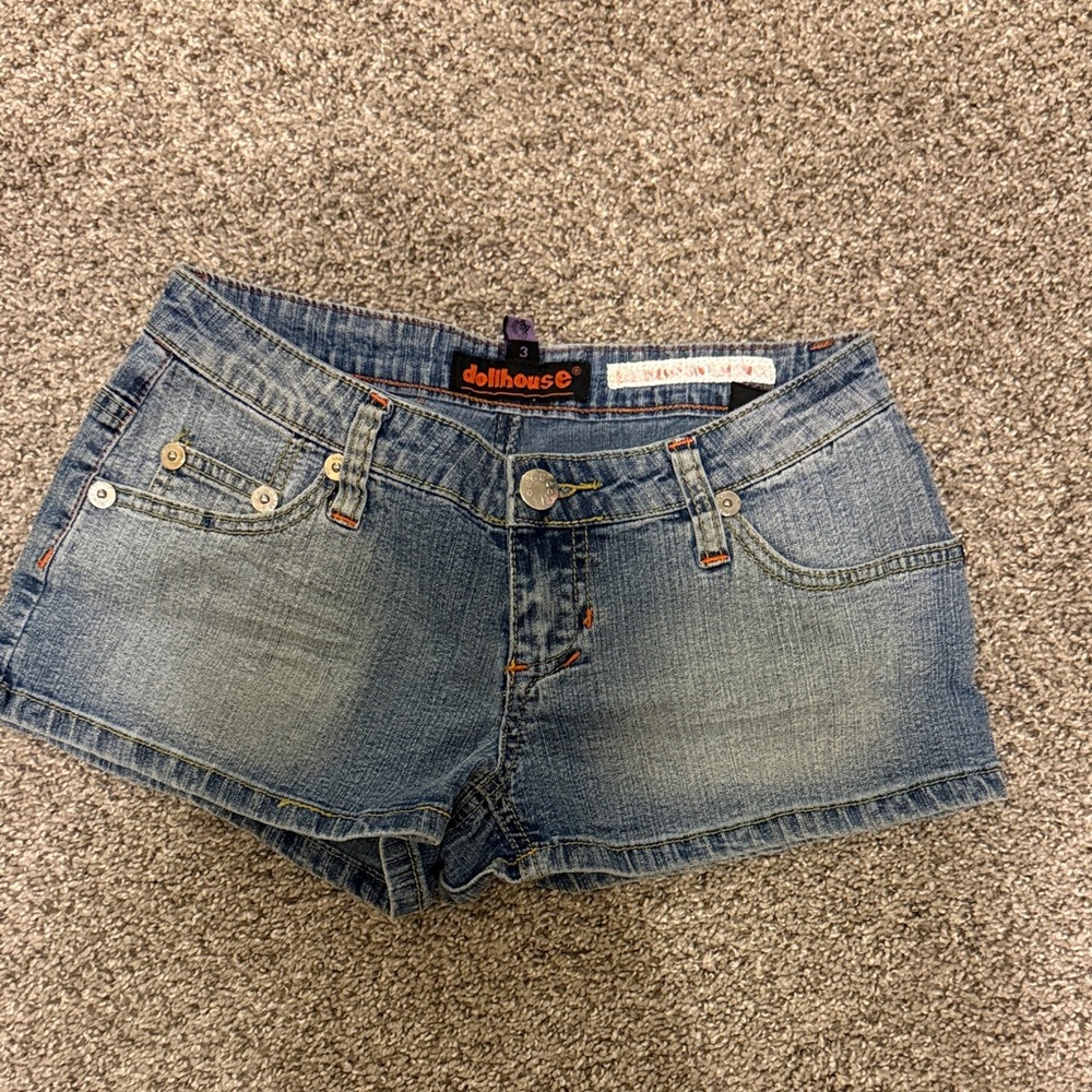 Dollhouse Light Blue Denim Jean Shorts